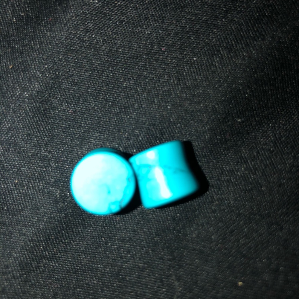 Turquoise Gauged Earrings
